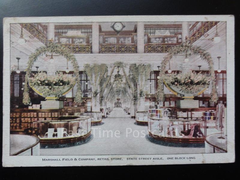 USA: Chicago, Marshall Field & Company Retail Store - Old Postcard