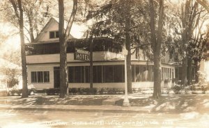 Wisconsin Dells WI Modern Home Hotel Real Photo Postcard