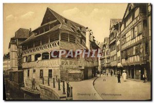 Old Postcard Strassburg Pilanzbadgasse