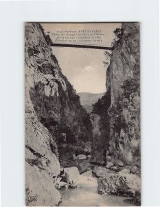 Postcard Le Pont de l'Abime sur le Cheran, Vallée des Bauges, France