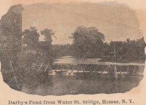 Envelope - Darby's Pond from Water Street Bridge - Homer NY, New York