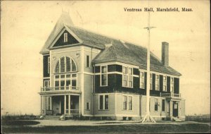 Marshfield MA Massachusetts Ventress Hall c1910 Postcard