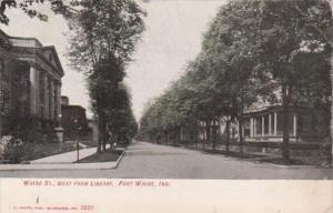 Indiana Fort Wayne Wayne Street Looking West From Library