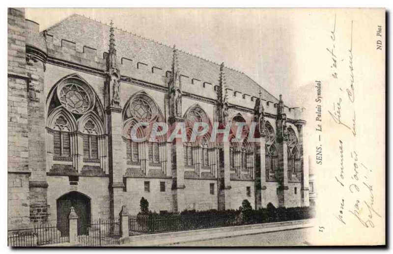 Old Postcard The Meaning Palais Synodal