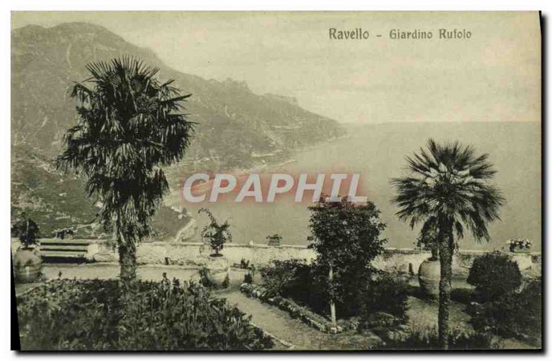 Old Postcard Ravello Giardino Rufolo