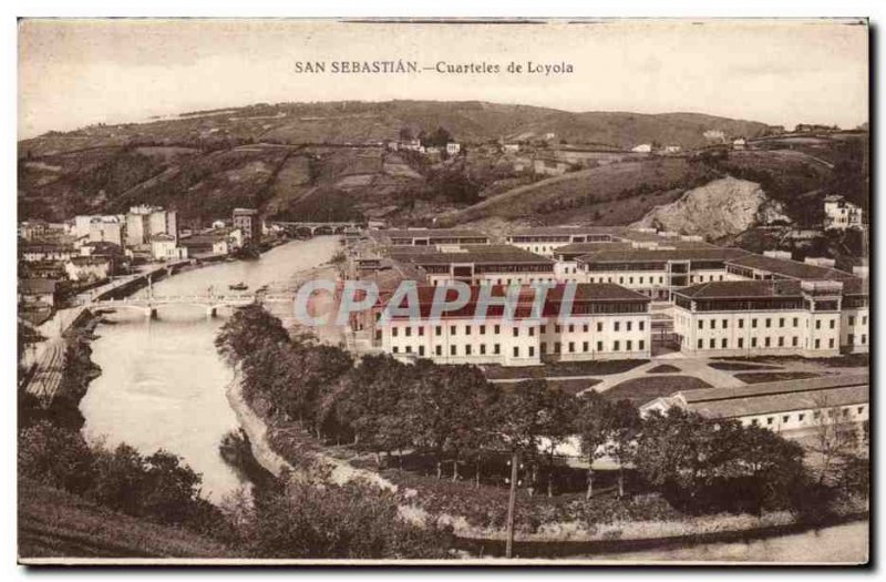 Old Postcard Spain Espana Spain San Sebastian Cuarteles of Luyola