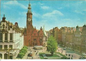 Poland, WROCLAW, Rynek, 1950s unused Postcard