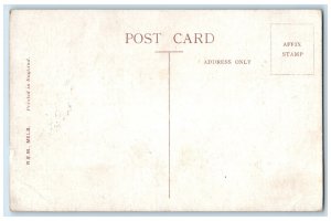 c1910 Trolley Car Collins St. Looking W. Melbourne Australia Posted Postcard