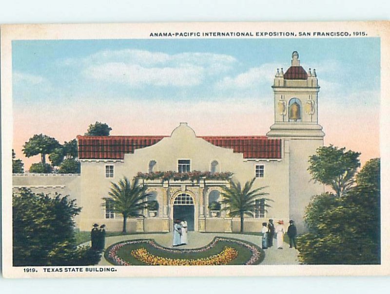 Unused W-Border TEXAS BUILDING AT PAN PACIFIC EXPO San Francisco CA hn9603