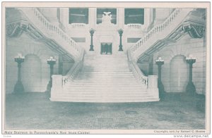 Main Stairway in Pennsylvania's New State Capitol, HARRISBURG, Pennsylvania, ...