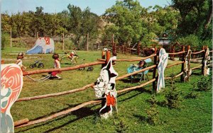 Story Book Island Rapid City Black Hills SD Playground Unused Postcard H53a