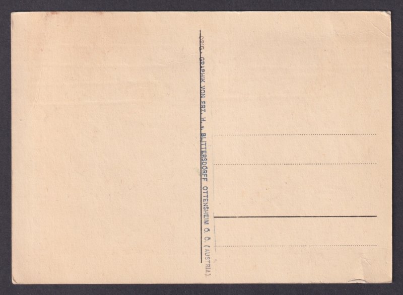 Postcard AUSTRIA, Happy Easter, Blittersdorff Baby with flowers