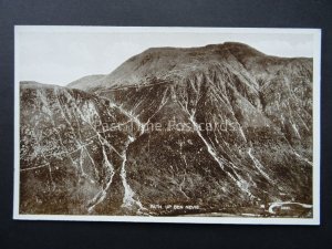 Scotland PATH UP BEN NEVIS - Old Postcard by Valentine 28682