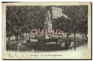Old Postcard Marseille Place Estrangin