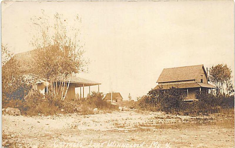 Lake Winnecook ME Cottages Eastern Illustrating 1910 RPPC Postcard