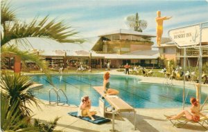 Postcard 1950 Nevada Las Vegas Wilbur Clark's Desert Inn Swimming Pool 23-11818