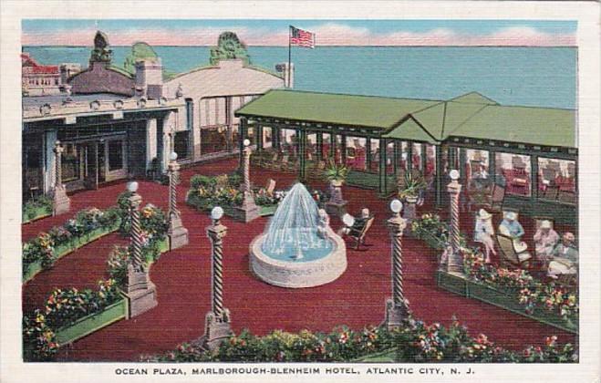 New Jersey Atlantic City Marlborough-Blenheim Hotel The Ocean Plaza 1949