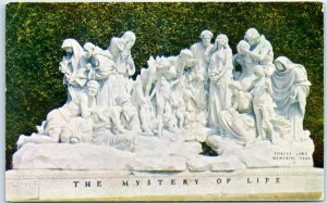 M-64177 The Mystery Of Life Statue Forest Lawn Memorial Park Glendale California