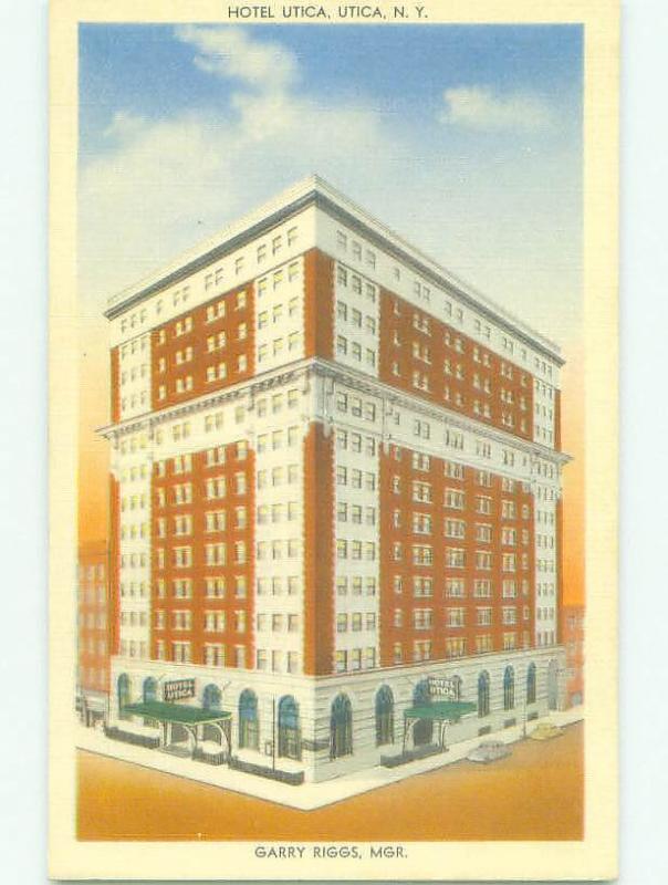 Unused Linen UTICA HOTEL Utica New York NY hr8317-12