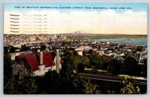1957  Seattle  Washington   Queen Anne Hill   Postcard