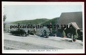 h3776 - MALAHAT DRIVE BC 1930s Vancouver Island. Chalet. Real Photo Postcard