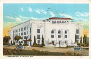 MILWAUKEE WI~NEW EAGLES CLUB BUILDING-24th STREET & WISCONSIN AVE~1931 POSTCARD
