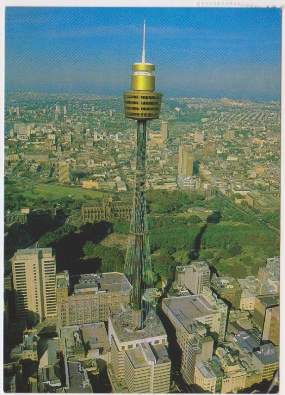 AERIAL VIEW SYDNEY TOWER AUSTRALIA