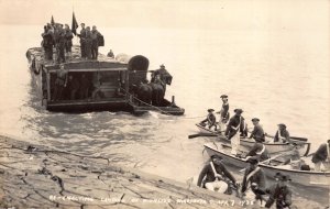 Real Photo Postcard Re-Enacting Landing of Pioneers in Marietta, Ohio~111423