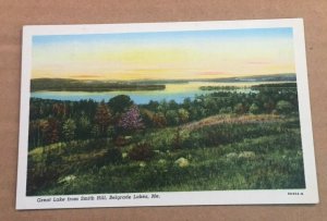 UNUSED .01 POSTCARD - GREAT LAKE FROM SMITH HILL, BELGRADE LAKES, MAINE