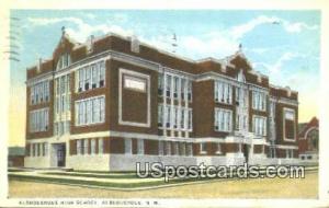 Albuquerque High School Albuquerque NM 1927