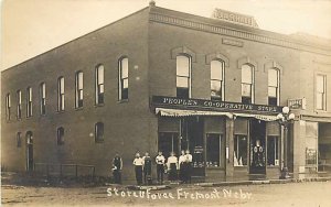 NE, Fremont, Nebraska, RPPC, Morse Block, People's Co-Operative Store