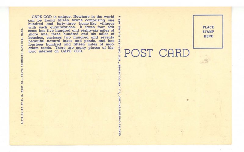 MA - Cape Cod & The Pilgrimland. Map, Views 