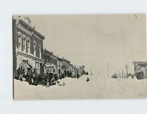 Postcard Dysart Centennial Picture, December 1904 blizzard, Dysart, Iowa