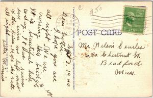 Grand Isle Bridge, North Hero Lake Champlain VT c1940 Vintage Postcard L02