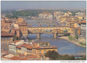 Italy Firenze Ponte Vecchio e Panorama