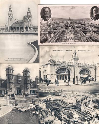 FRANCO EXHIBITION 1908 LONDON 90 Postcards pre- 1940 (L4172)