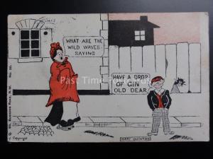 Harry Quinton: Comic Postcard WHAT ARE THE WILD WAVES SAYING c1905 No.20
