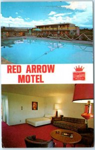 MONTROSE, Colorado CO  Roadside TRUMBO'S RED ARROW MOTEL Pool Postcard