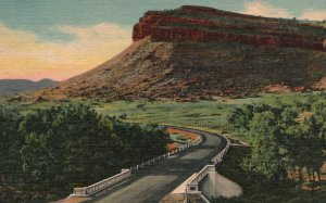 Vintage Postcard 1930s Steamboat St. Vrain Highway Rocky Mountain Nat'l Park CO