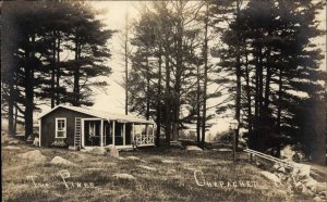 Chepachet Glocester Rhode Island RI The PInesc1915 Real Photo Postcard