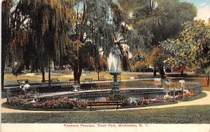 Firemen's Fountain Middletown, New York  