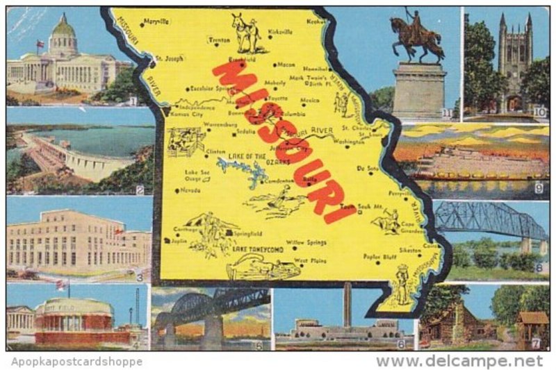 Missouri Map Of Missouri
