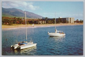 Transportation~Kaanapali Beach Hotel~Boats On Water~Maui HI~Continental PC