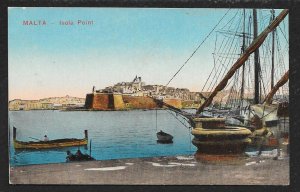 View from Port to Island City MALTA Unused c1910s