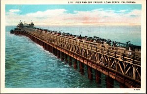 Vintage WB Postcard~Long Beach California~Pier~KC4