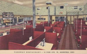 Ohio Mansfield Parkway Restaurant Interior Park Avenue Curteich sk249