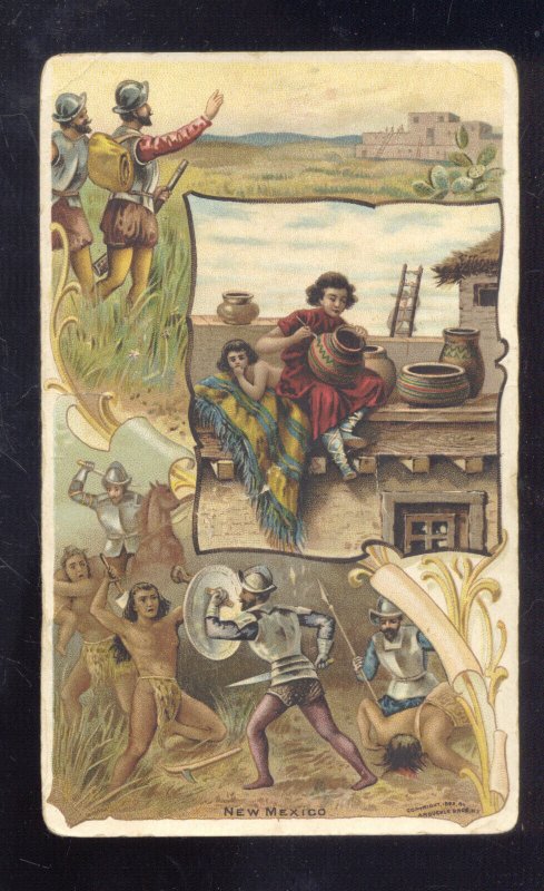 VINTAGE ARBUCKLE BROS. COFFEE VICTORIAN TRADE CARD NEW MEXICO ADVERTISING