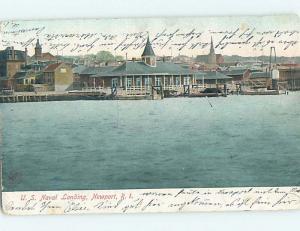 Pre-1907 US NAVY LANDING Newport Rhode Island RI A0780