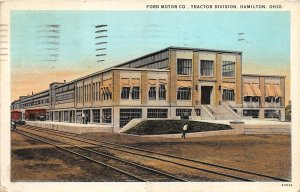 J12/ Hamilton Ohio Postcard c1929 Ford Motor Company Factory Tractor  112