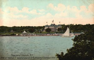 Vintage Postcard 1912 Thousand Island Park Columbian Hotel Thousand Islands NY